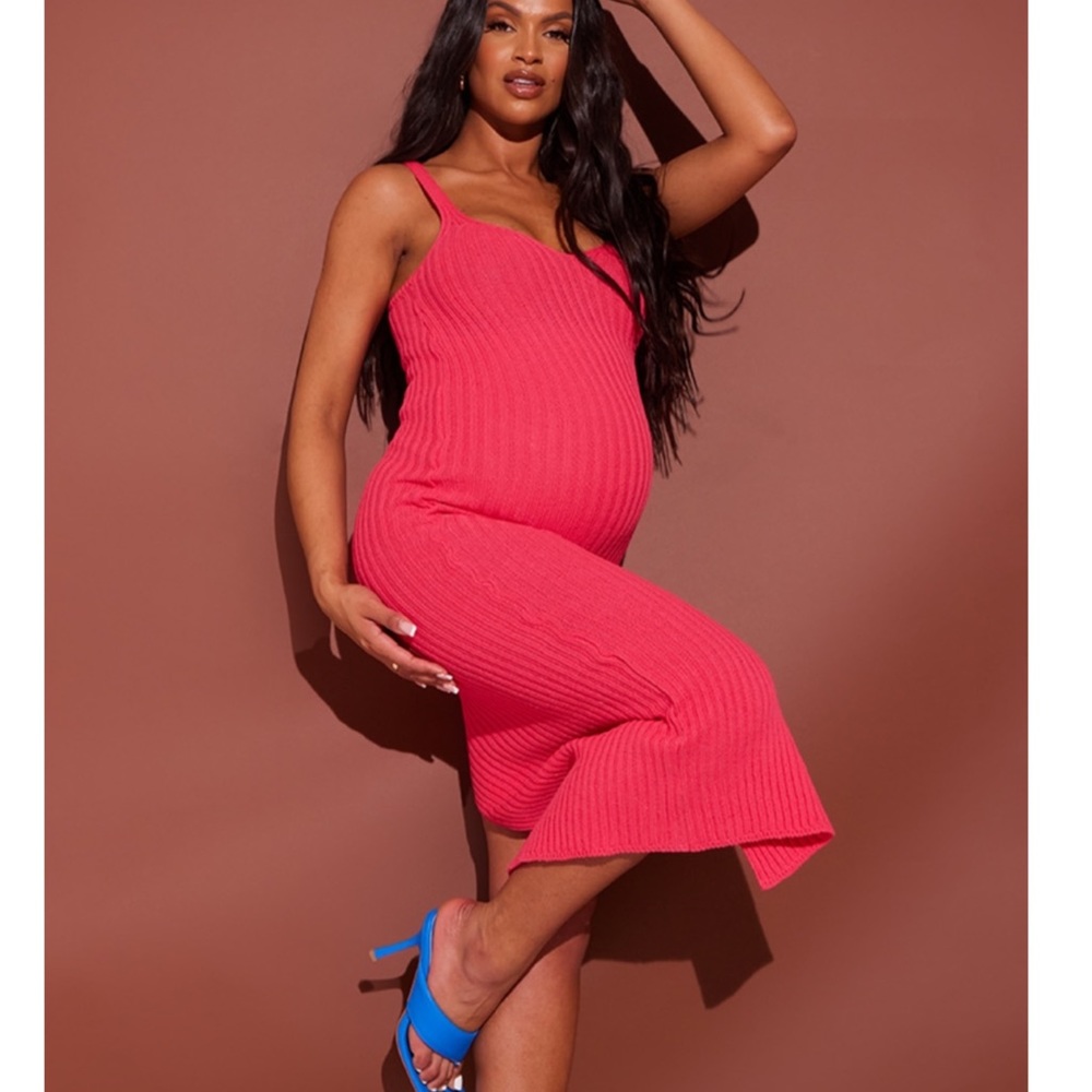 Maternity Knitted Maxi Dress